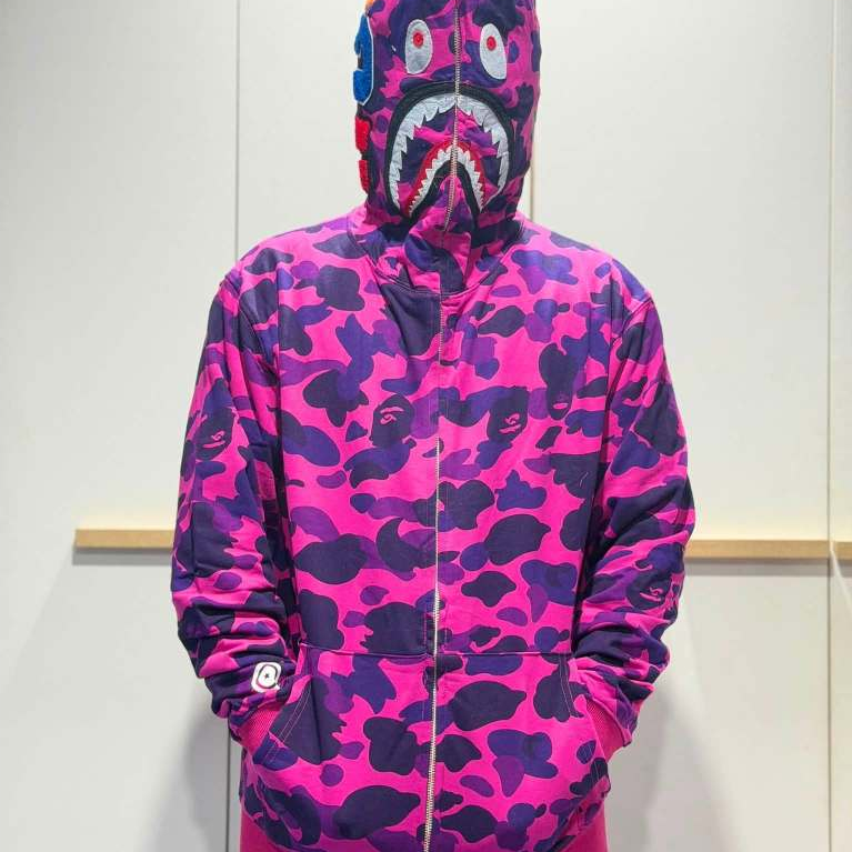 BAPEเสื้อแจ็กเก็ต มีฮู้ด ลายพราง