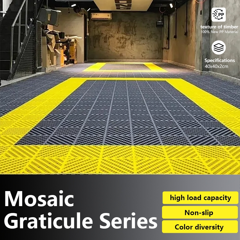 Car Wash Floor Grate 40x40x2cm  Garage Floor Tiles Non Slip Fast Drainage COD Available