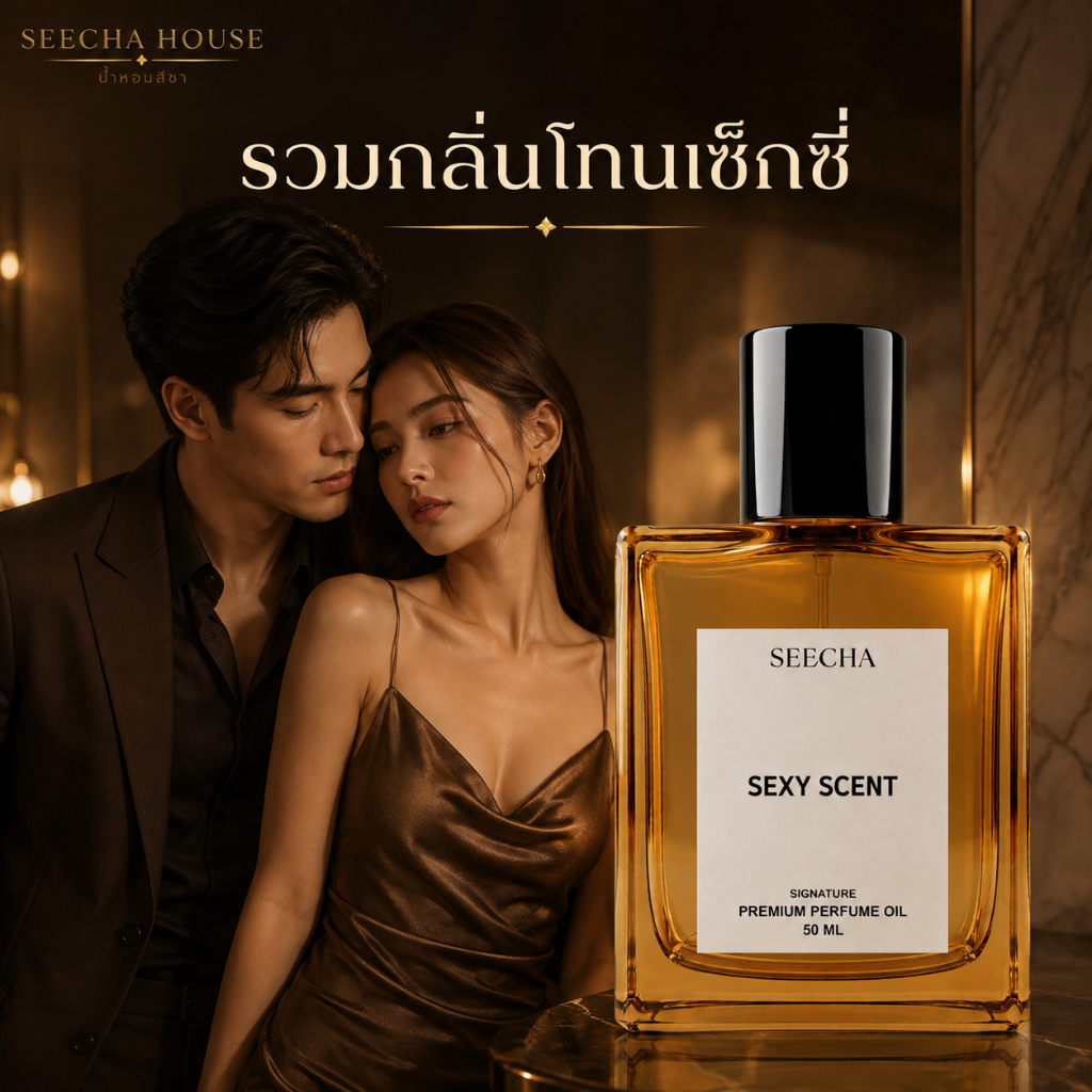รวมกลิ่น Sexy Seecha Oil Perfume น้ำหอมสีชา [ซื้อ2ฟรี1] สีชาออยล์ ออยล์น้ำหอม 50ml ใช้นาน 2-6เดือน