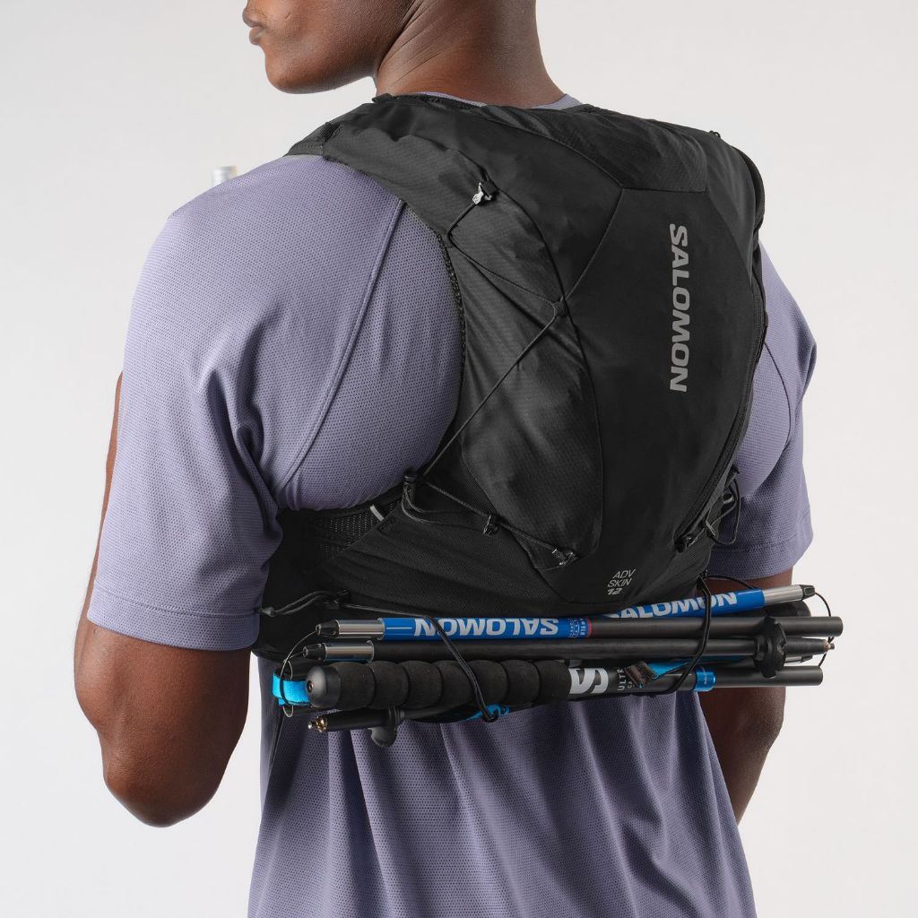 SALOMON ADV SKIN 12 Unisex Running Vest เป้น้ำวิ่งเทรล + ขวดน้ำนิ่ม 500ml x 2 ขวด Official Store — صورة 7