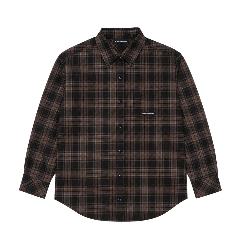 The Wonder Plaid Shirt | Shadow Brown