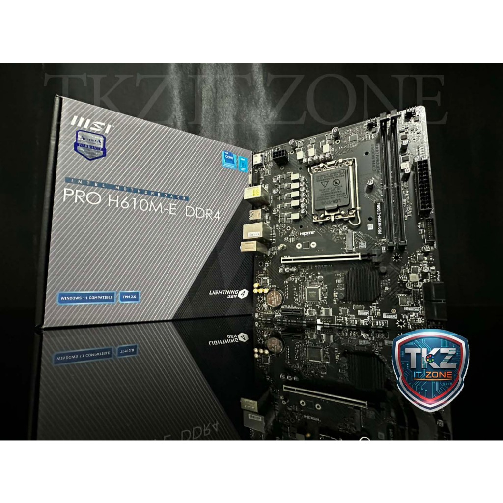 เมนบอร์ด(mainboard) MSI PRO H610M-E DDR4 (socket 1700)