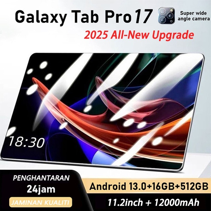 สไตล์ใหม่ล่าสุด Pad 17 Pro Max แท็บเล็ตพีซี 11.2 นิ้ว 16GB+1TB สําหรับบริการธุรกิจและการศึกษาและความ