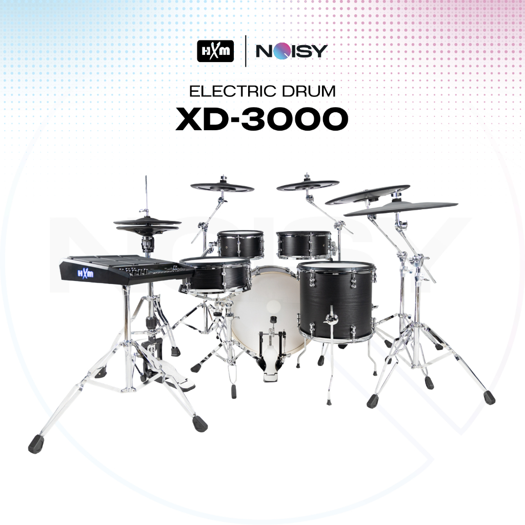 HXM XD-3000 กลองไฟฟ้า กลองชุด กลองไฟฟ้าพร้อมแพด ชุดใหญ่สมจริง E-drum รับประกันศูนย์ไทย