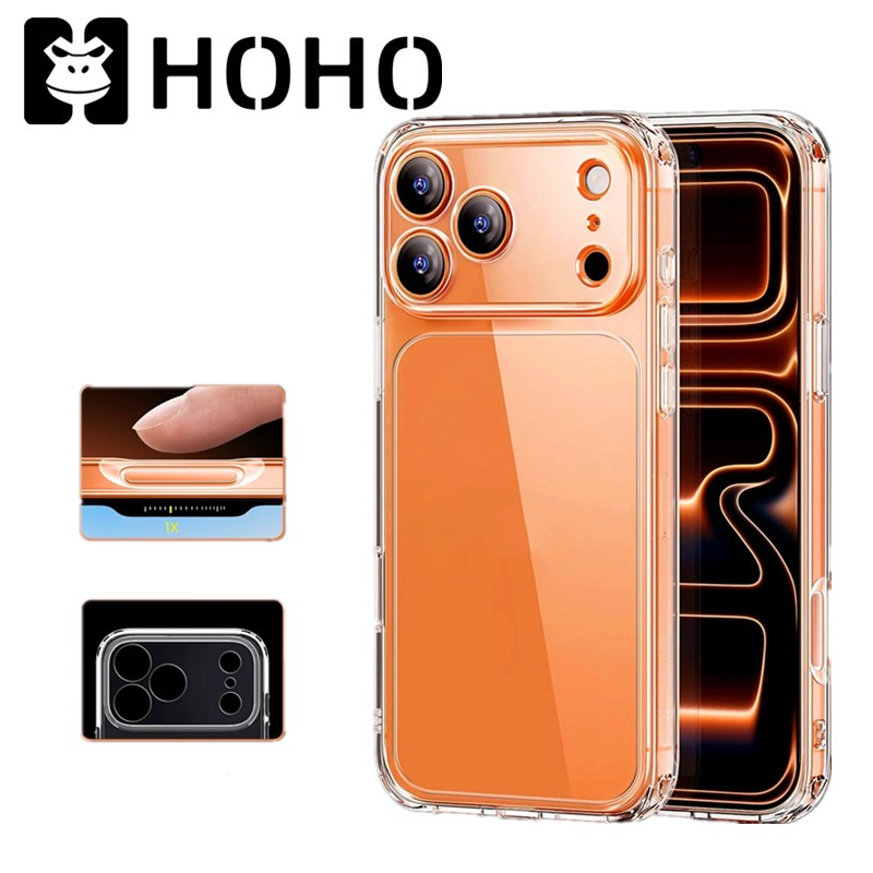 ZM เคสใสขอบเหลี่ยมเคสไอโฟน ใช้สำหรับ iPhone 18 6s 7 8 Plus Xs XR SE 11 12 13 14 15 16 17 18 Pro Max 