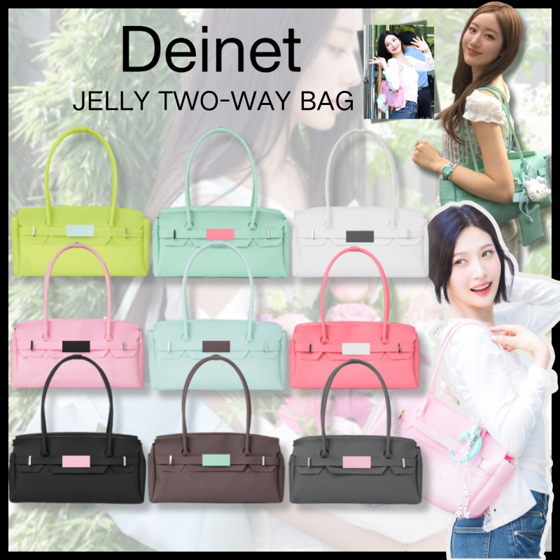 (**พร้อมส่ง)🔥ของใหม่💚แท้ Deinet Jelly Two Way Bag กระเป๋าเกาหลี PVC กระเป๋า Jelly Bag Deinet กระเป๋า