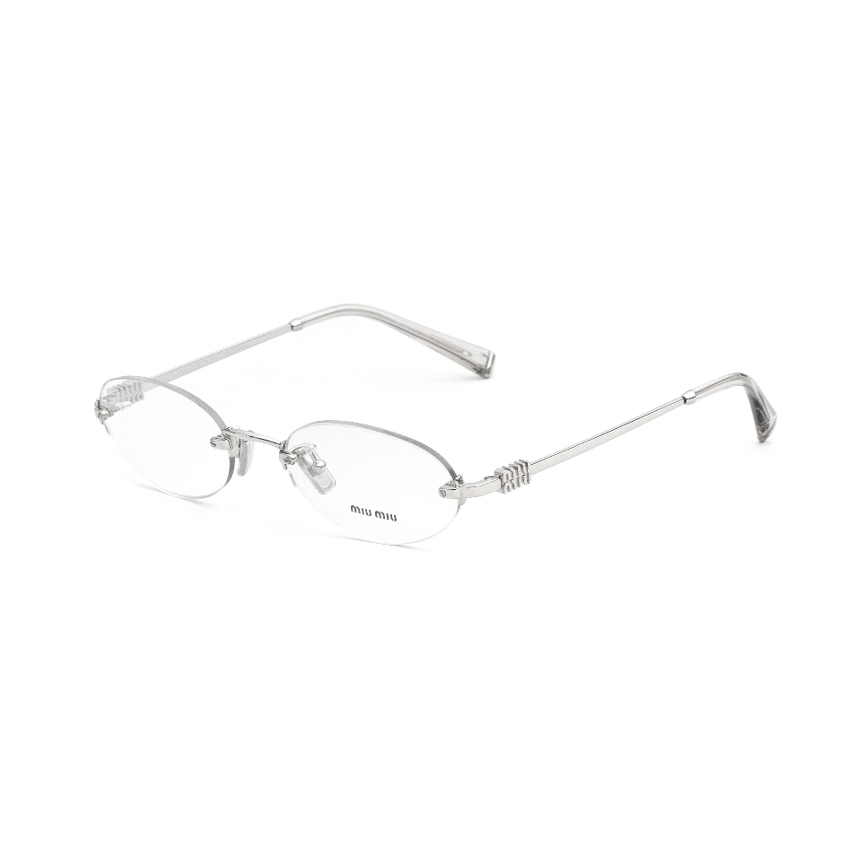 กรอบแว่นตา Miu Miu รุ่น MU 53WV 1BC1O1 SIZE 53 MM. (SILVER)