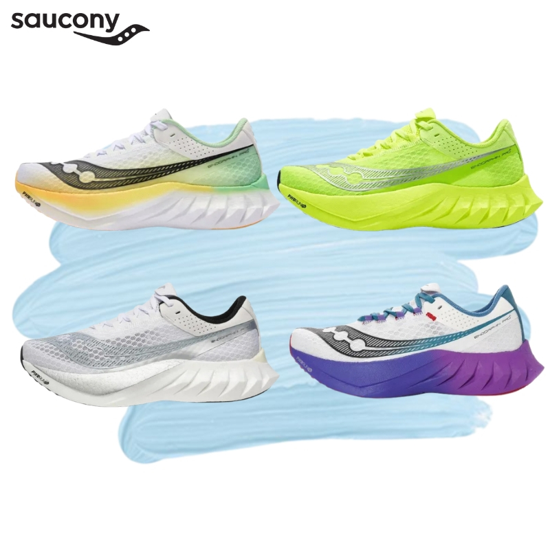 Saucony Endorphin Pro 4 รองเท้าวิ่ง รองเท้ากีฬา （ของแท้ 100%）