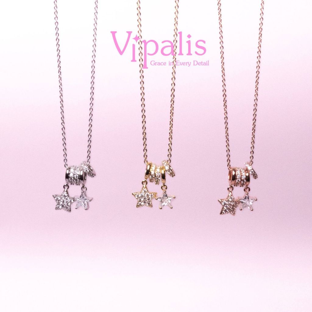 Vipalis | Twin Stars Necklace | สร้อยคอดาวคู่