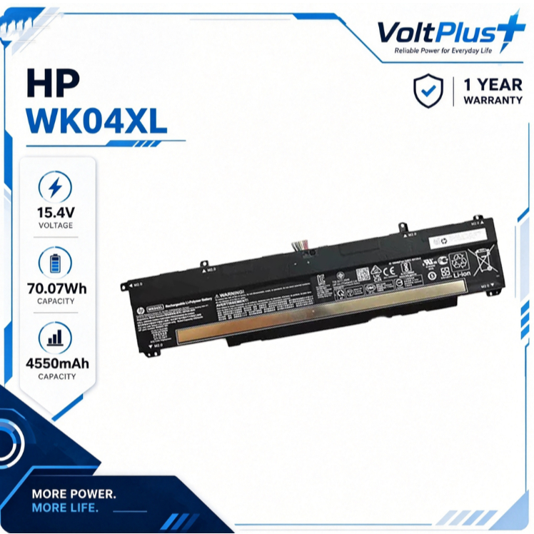 แบตเตอรี่ WK04XL สำหรับ HP Omen 16-b / 16-c / Victus 16-e / 16-d / 15-fa