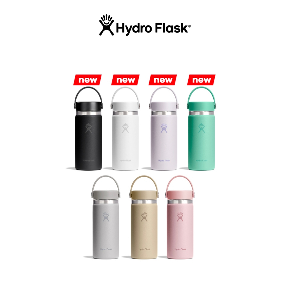 Hydro Flask Wide Mouth 2.0 16 Oz - กระติกน้ำสูญญากาศ เก็บความเย็น-ร้อน สีดำ
