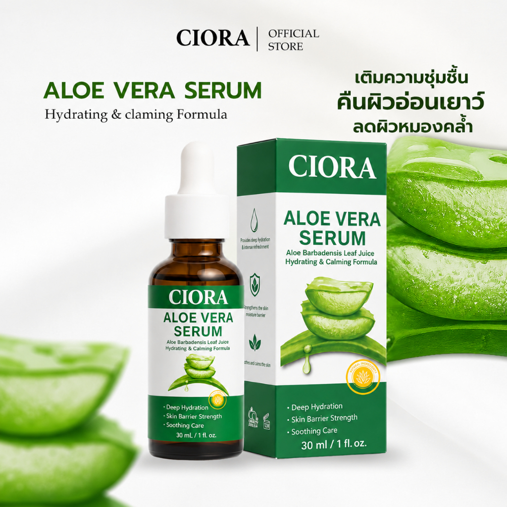 ซิโอร่า อโลเวร่า เซรั่ม 1 ขวด - Ciora Aloe Vera Serum  - (ส่งตรงจากโรงงาน)