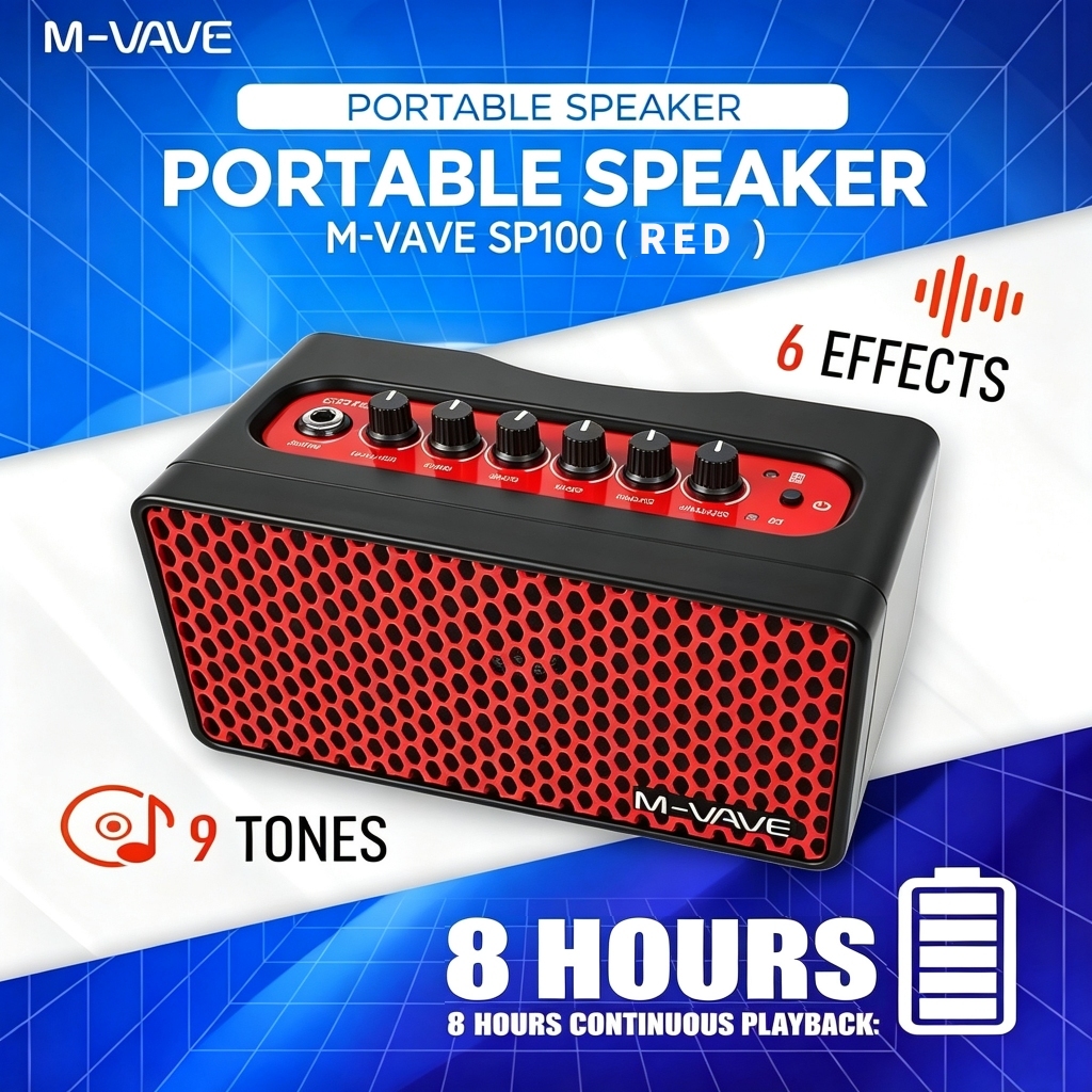 M-VAVE SP100 Cube Amp Guitar Amplifier Electric Guitar Speaker แอมป์กีตาร์ แอมป์