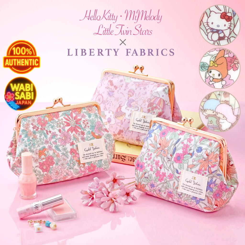 Sanrio Characters Gama-guchi Pouch – Liberty Print Cosmetic & Accessory Pouch