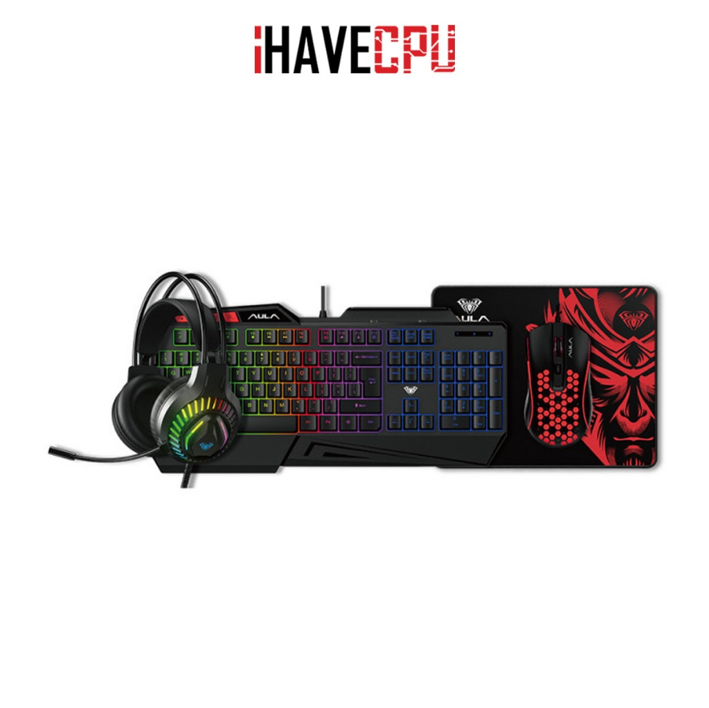 คอมโบเช็ต (COMBO) iHAVECPU AULA T650 COMBO SET 4IN1