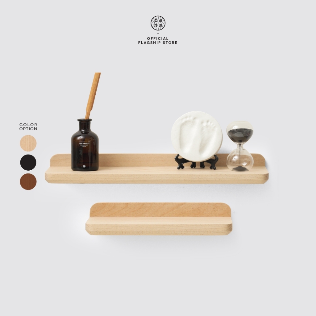 Pana Objects Kevin : Wall shelf ชั้นไม้ติดผนังดีไซน์กะทัดรัด