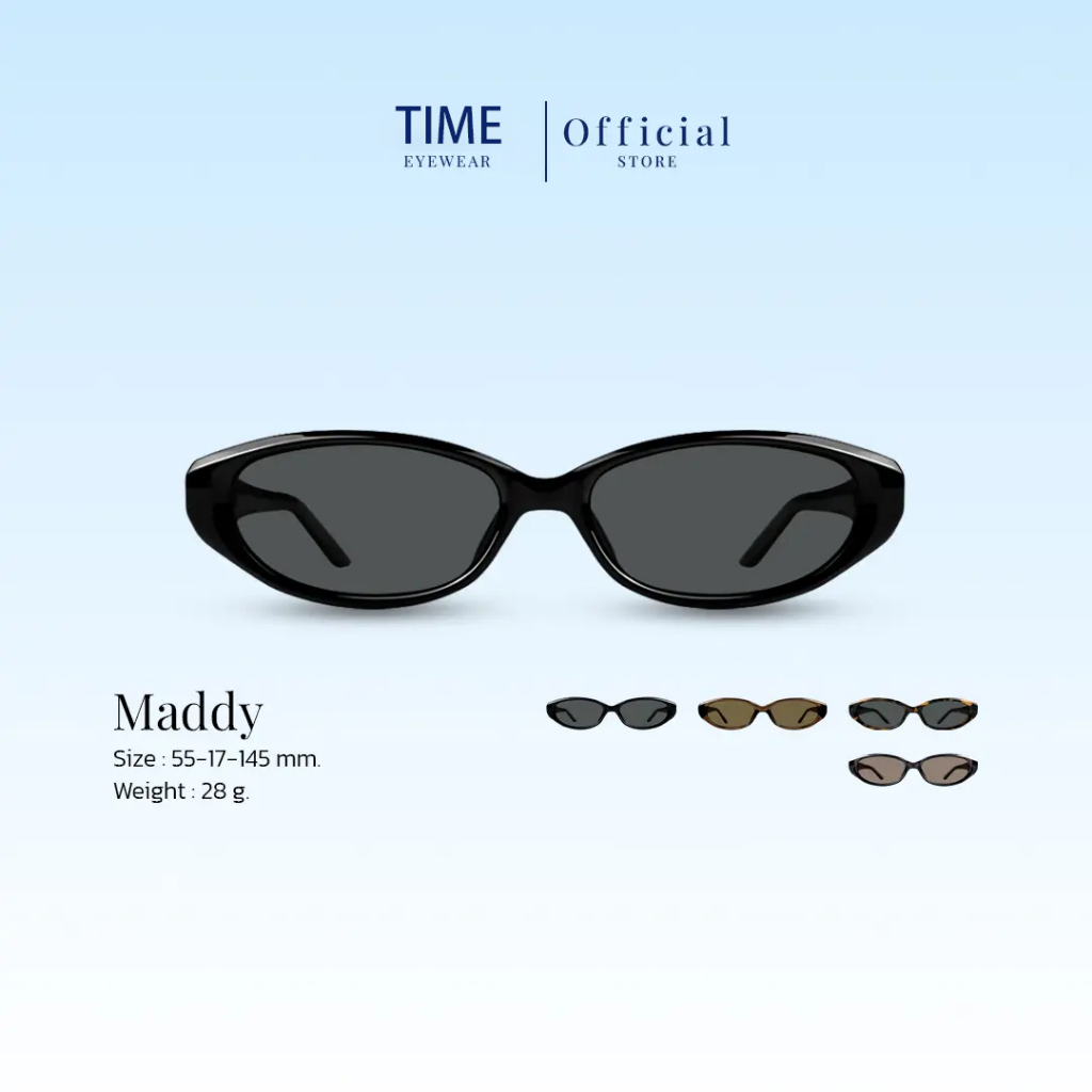 แว่นกันแดด รุ่น " Maddy " แว่นกันแดดเลนส์แท้ กันแดดUV400 | Sunglasses