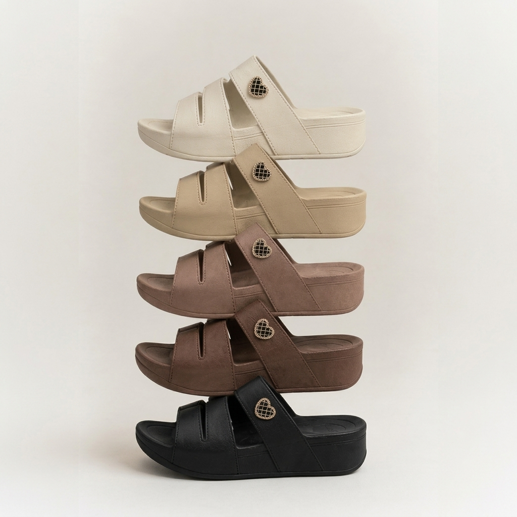 gpatt Amour รองเท้าแตะผู้หญิงดีไซน์ Triple Strap (สาย 3 เส้น) ที่ออกแบบให้สวมใส่สบาย พร้อมตกแต่งอะไห