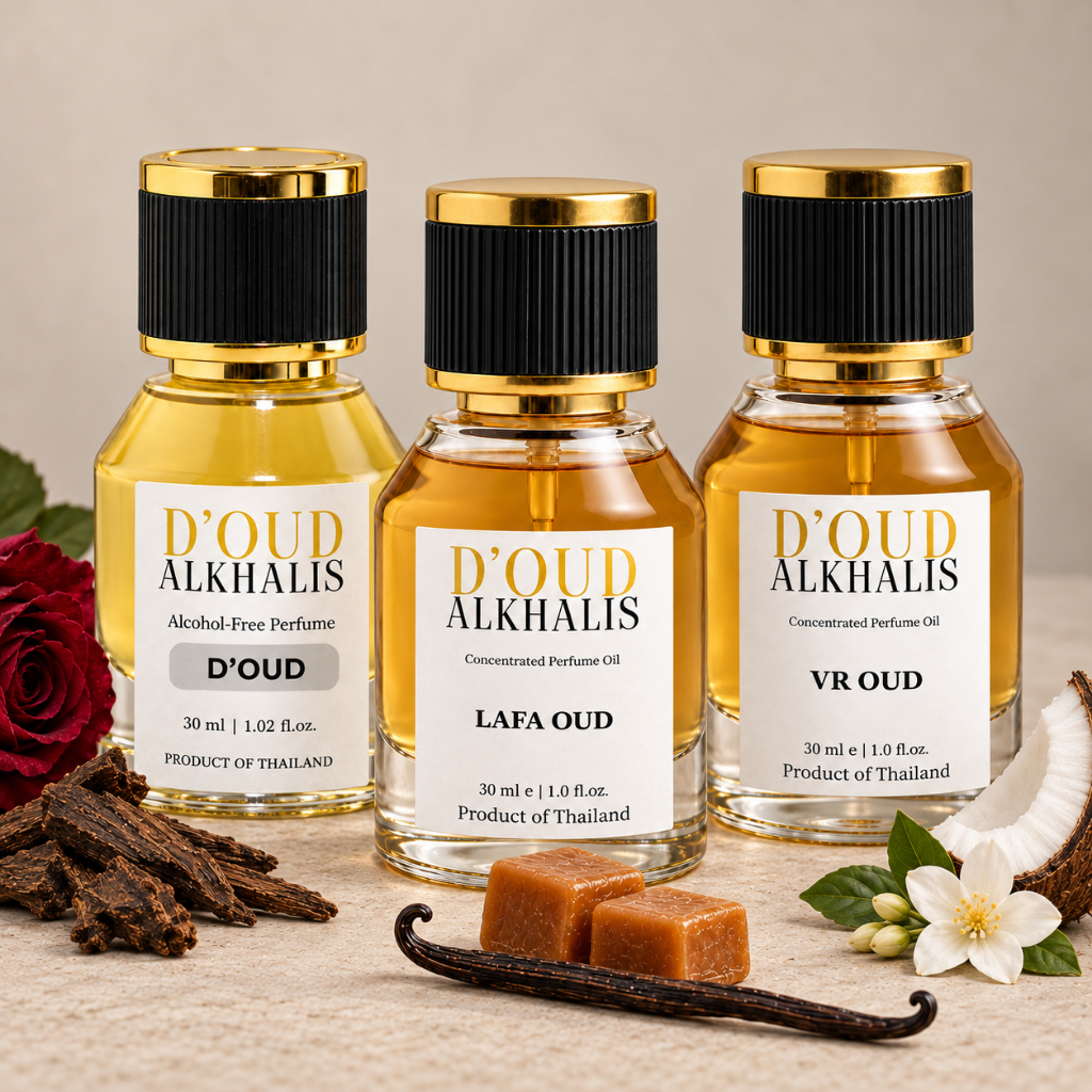 D’OUD, LAFA OUD & VR OUD – Perfume Trio by Alkhalis | 3 × 30ml