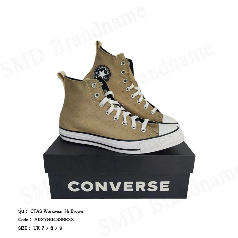 Converse รองเท้าผ้าใบ รุ่น Chuck Taylor Workwear Hi Brown Code: A02780CS3BRXX