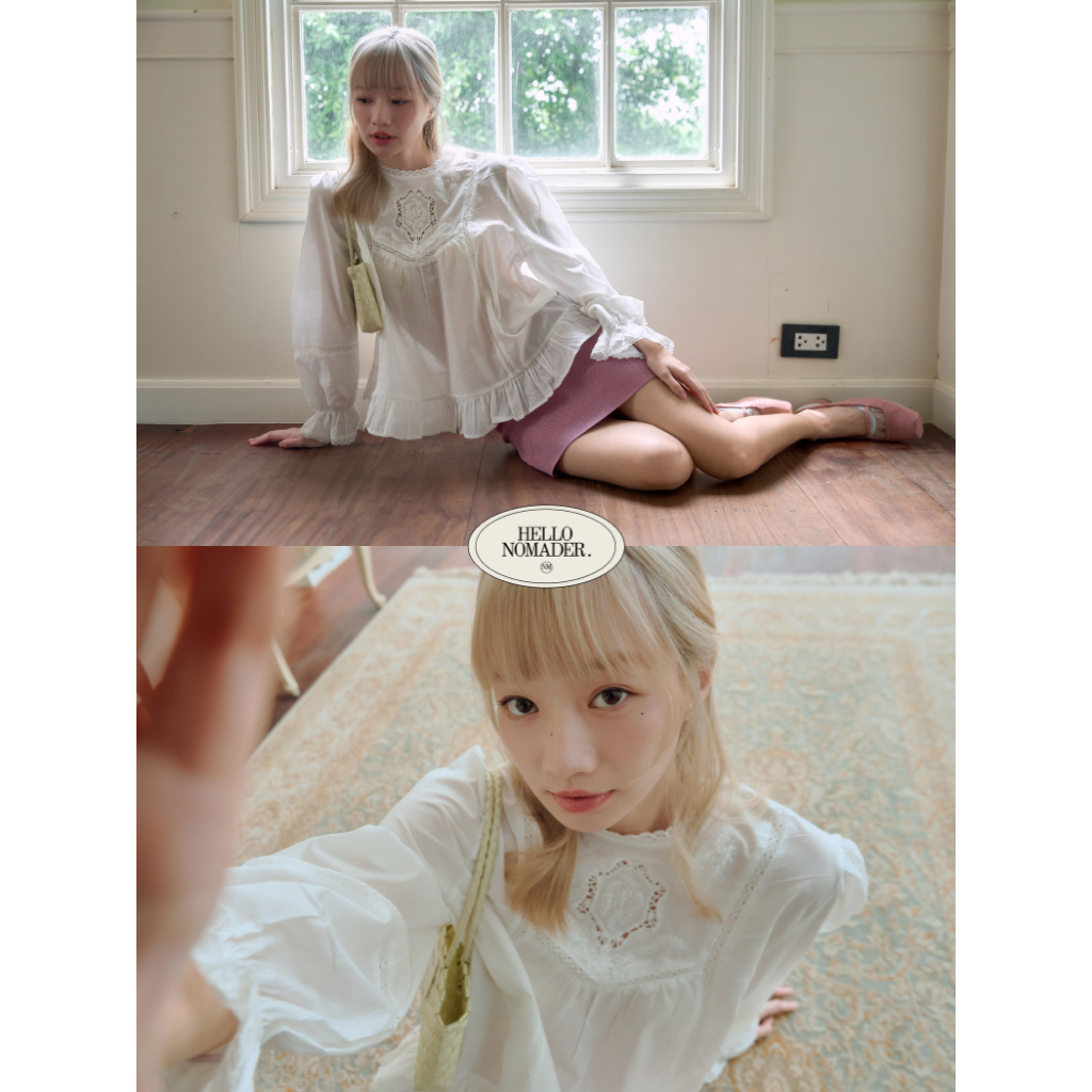 NOMADE.& พร้อมส่ง Bonnie Blouse {เสื้อแขนยาวชายระบาย}
