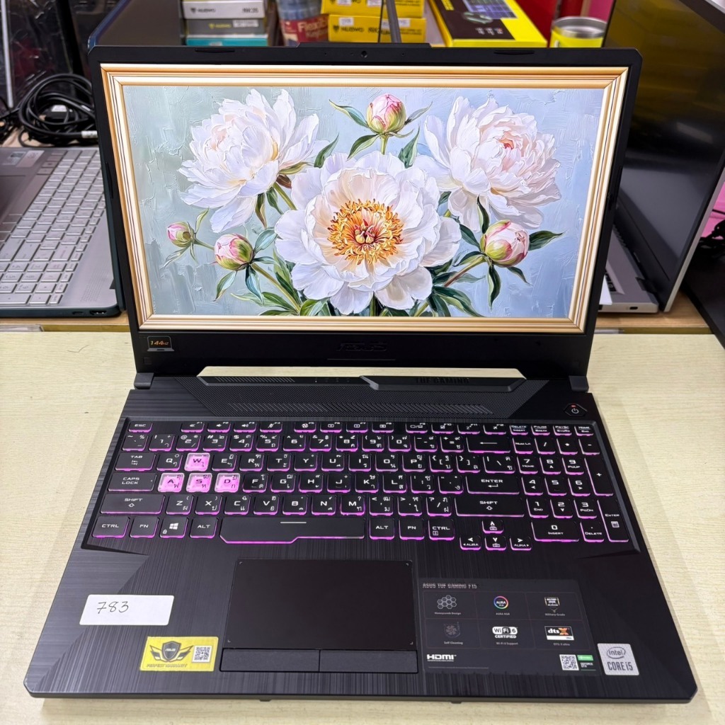 ASUS  TUF  GAMING  F15  FX506LH - HN002T  สภาพเครื่องภายนอก  80%  ประสิทธิภาพการทำงาน 100%