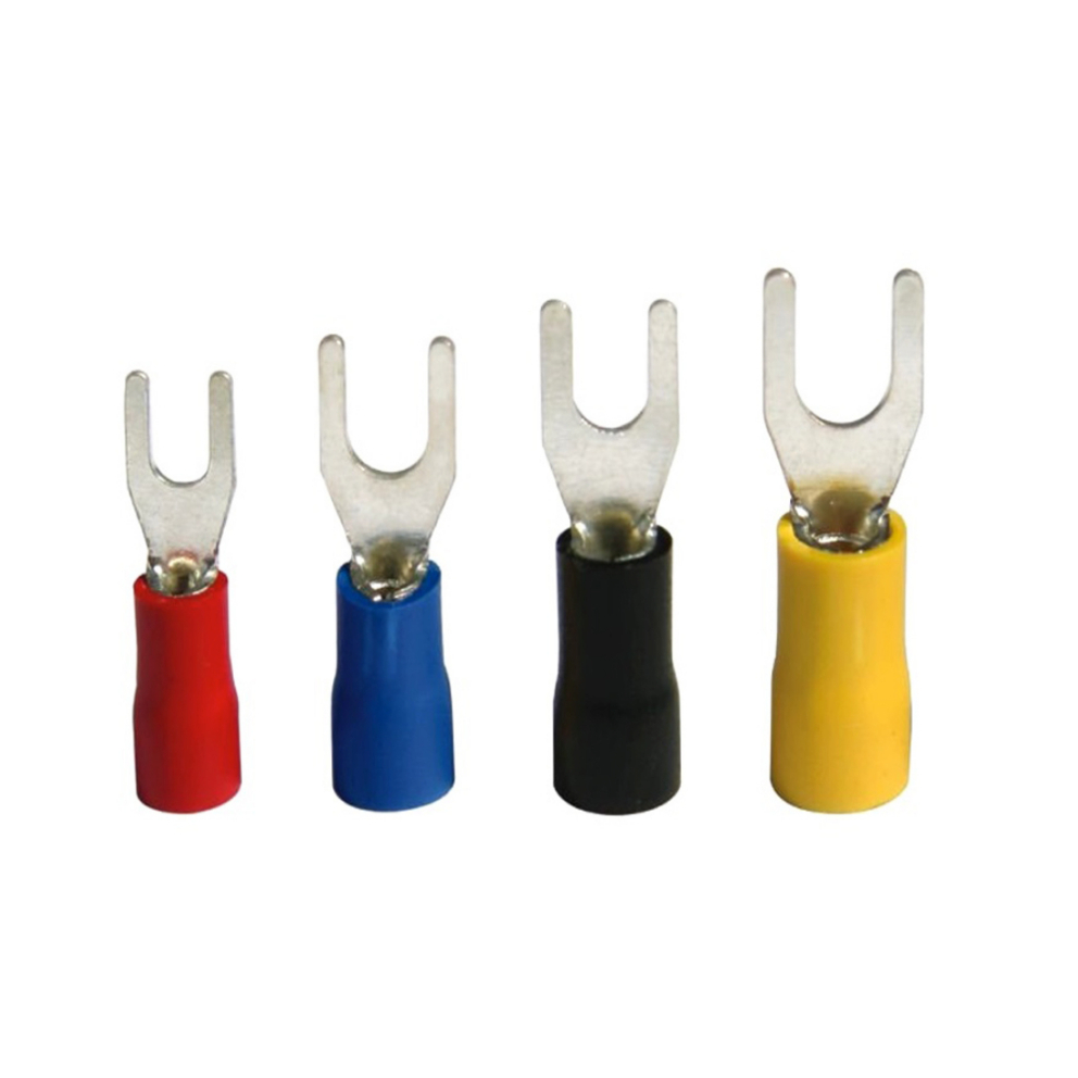 People หางปลาแฉกหุ้ม หางปลา SV Insulated Spade terminals แพ็คละ 100 ชิ้น
