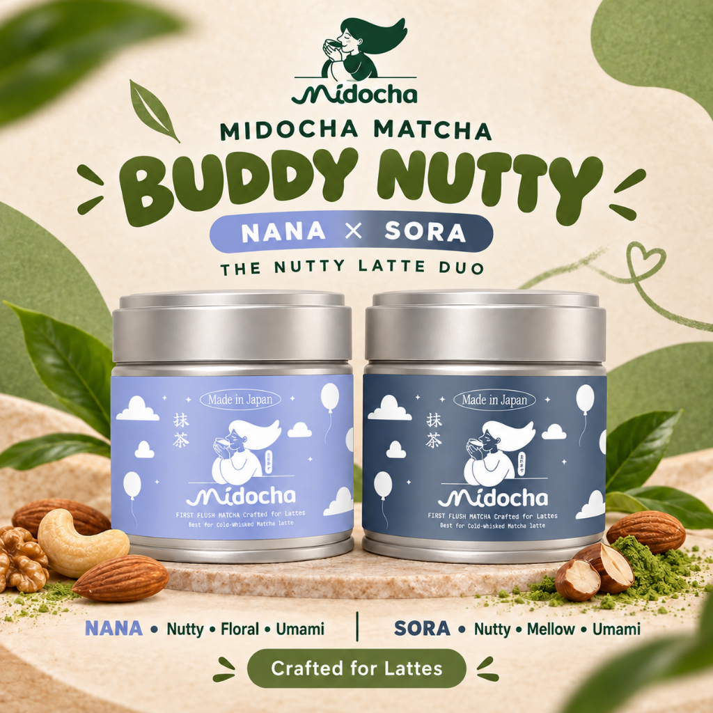 Buddy Nutty:NANA x SORA (2pcs: total 30g matcha) Crafted for Lattes