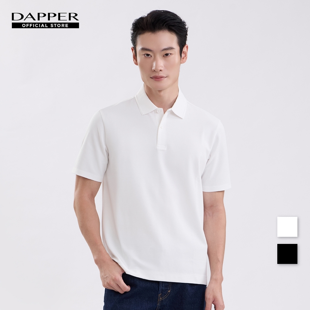 DAPPER เสื้อโปโล Waffle-Knit Polo Shirt [KPB/853RS]