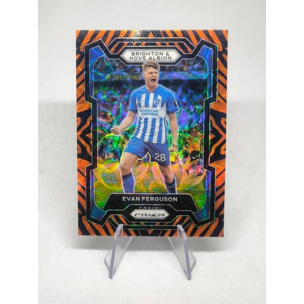 Panini Prizm EPL Evan Ferguson Tiger Stripe Prizm Brighton 2023-24