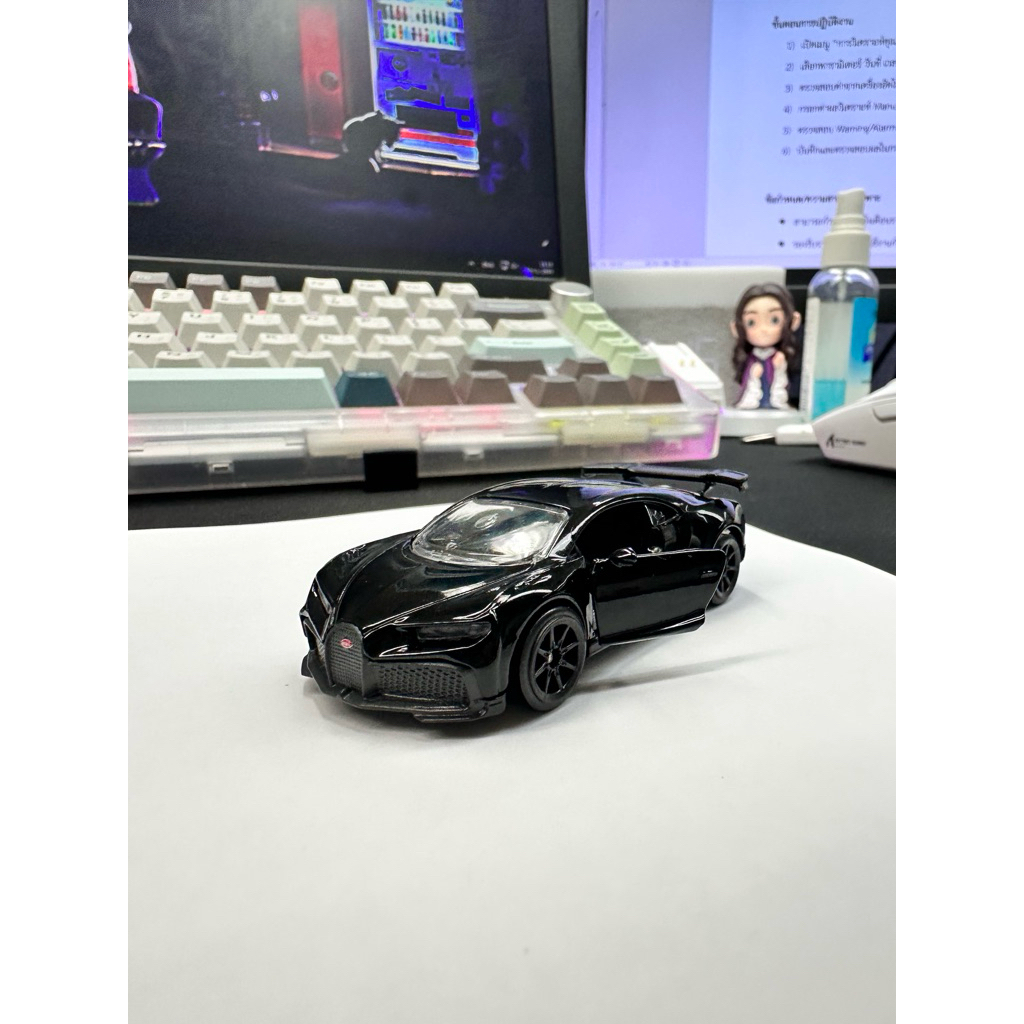 🏎️ **Majorette Bugatti Chiron Pur Sport สีดำล้วน**