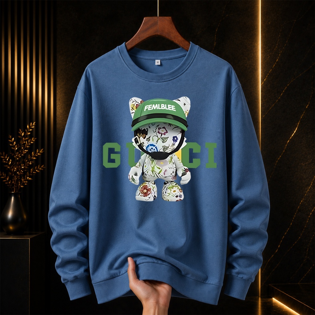 BK-O-1310 เสื้อแขนยาวคอกลมแฟชั่น เสื้อสเวทเตอร์ทรงโอเวอร์ไซซ์ ใส่ได้ทุกโอกาส