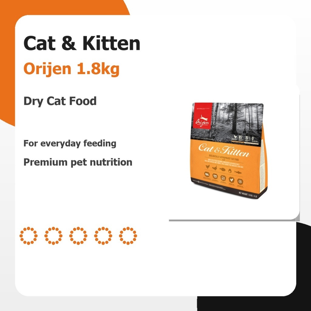 Cat Kitten Dry Food Orijen 1.8kg