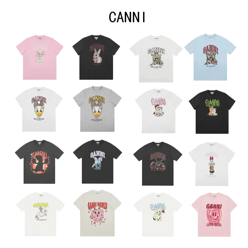 [โค้ดลด60%] Ganni Relaxed T-Shirt สินค้าของแท้💯