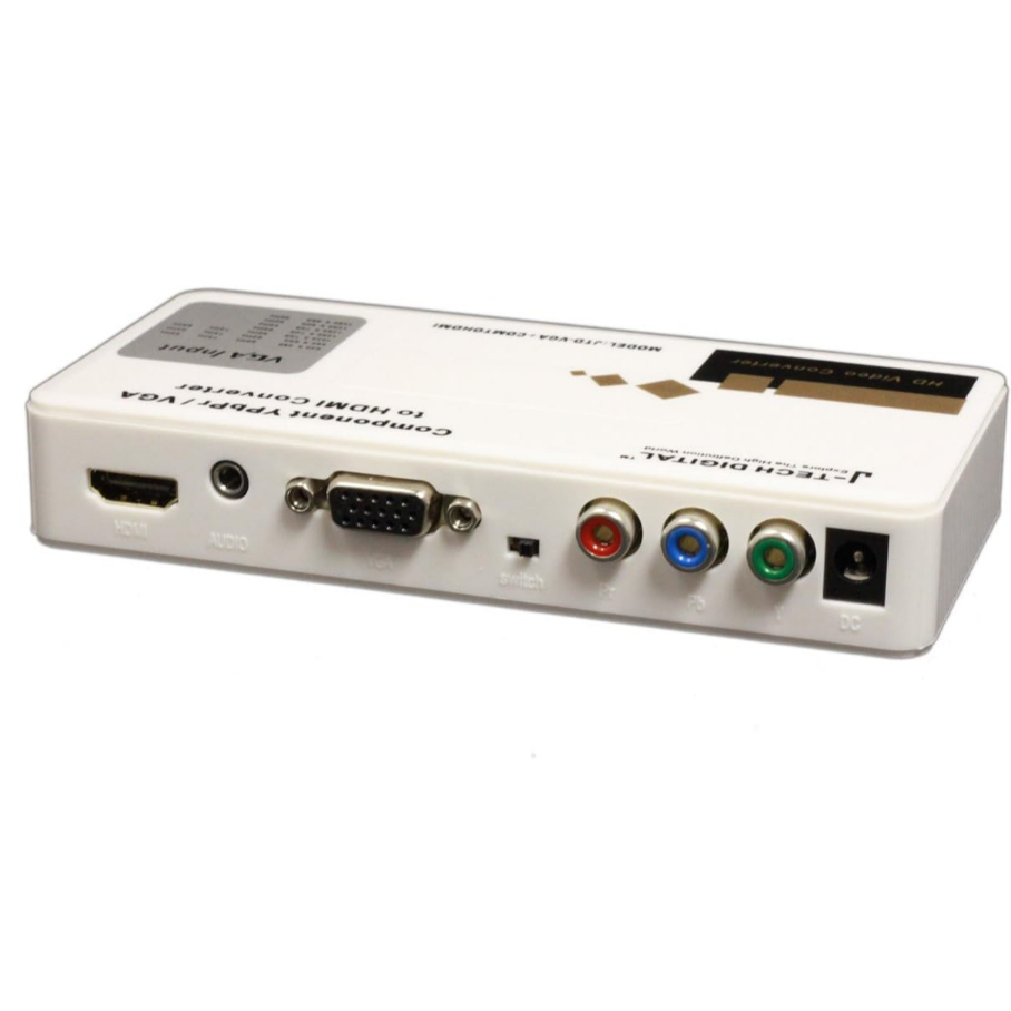 PC TV Converter YPbPr VGA to HDMI Converter (ตัวสีขาว)
