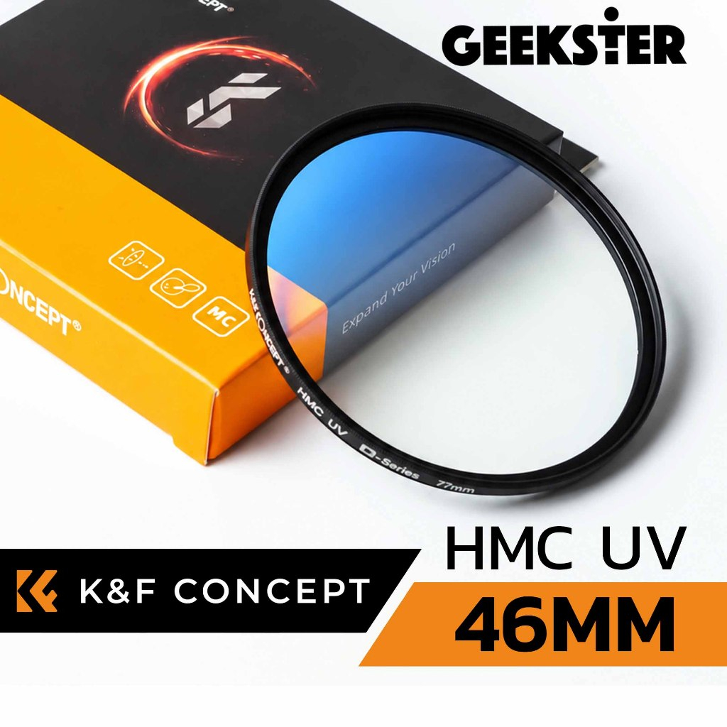 MC UV Filter แก้ว Japan K&F 46mm / 46มม / 46 mm มม KF HMC ฟิลเตอร์ กันฝุ่น กันรอย