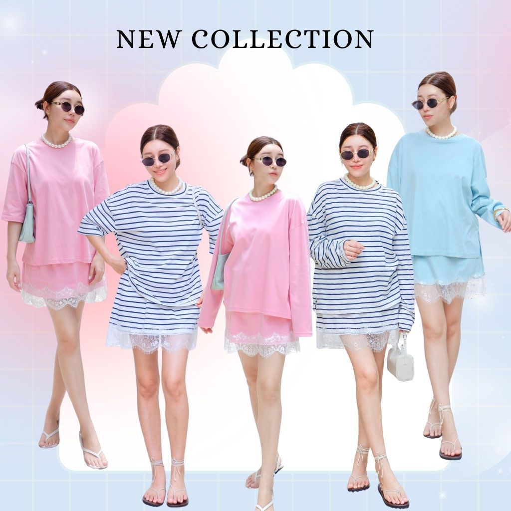 DAISY รวมเซตเสื้อ+กระโปรง ลวยลายสวยงามกระโปรงมีซับในเป็นกางเกง CARDIGAN_NISTA