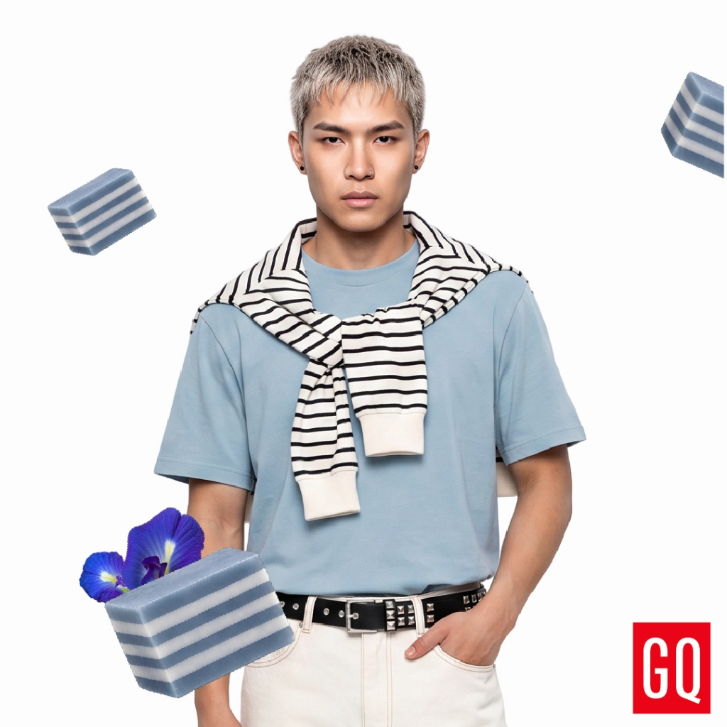 GQ تيشيرت رجالي برائحة الطعام التايلندي — صورة 3