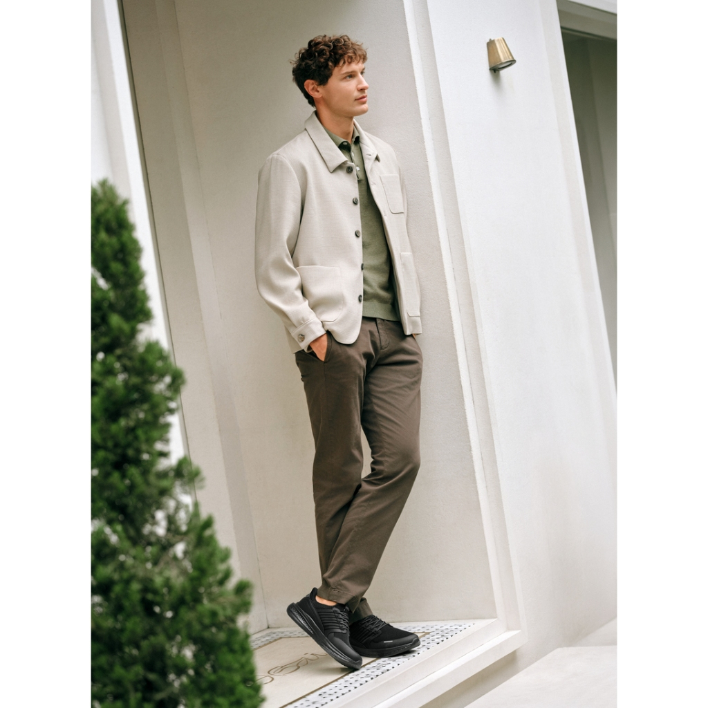Skechers สเก็ตเชอร์ส รองเท้าผู้ชาย Men USA Street Wear Slade Shoes - 211389-BBK (latest) — صورة 2