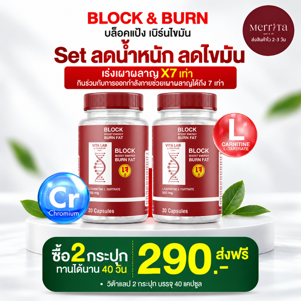 ส่งพรุ่งนี้ > ไวต้า แลป เอล คาร์พลัส เรื่องไขมัน ลดไว เบิร์นออกเก่งที่สุด Merrita ของแท้100% นครราชสีมา