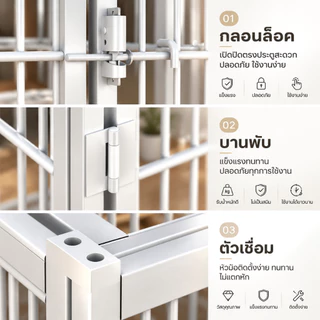😺กรงขังแมว Cat Cage กรงแมวขนาดใหญ่ 3ชั้น 4ชั้น Pet Cage กรงสัตว์เลี้ยง กรงแมวขนาดใหญ่ กรงกระต่าย พื้นที่ว่างขนาดใหญ่