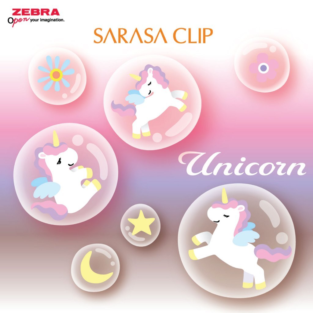 Zebra قلم جل Sarasa Clip ‏0.5 مم Fantasy World — صورة 4