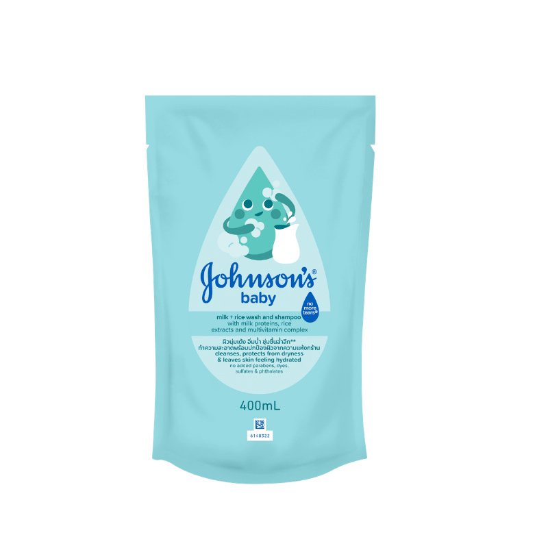 Johnson's Baby غسول استحمام حليب وأرز — تعبئة 400 مل — صورة 4