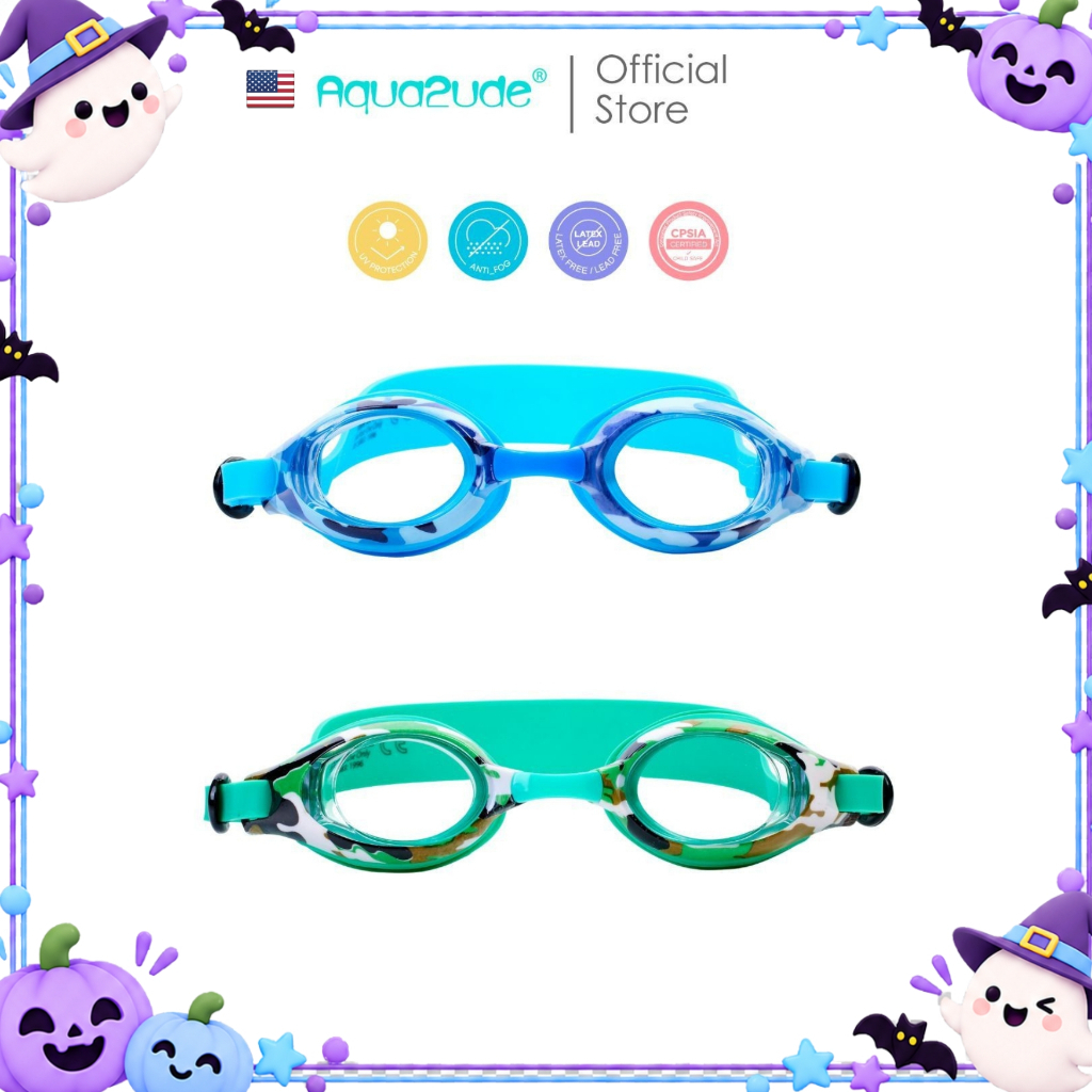 AQUA2UDE نظارة سباحة أطفال CAMO ‏(3+ سنوات)