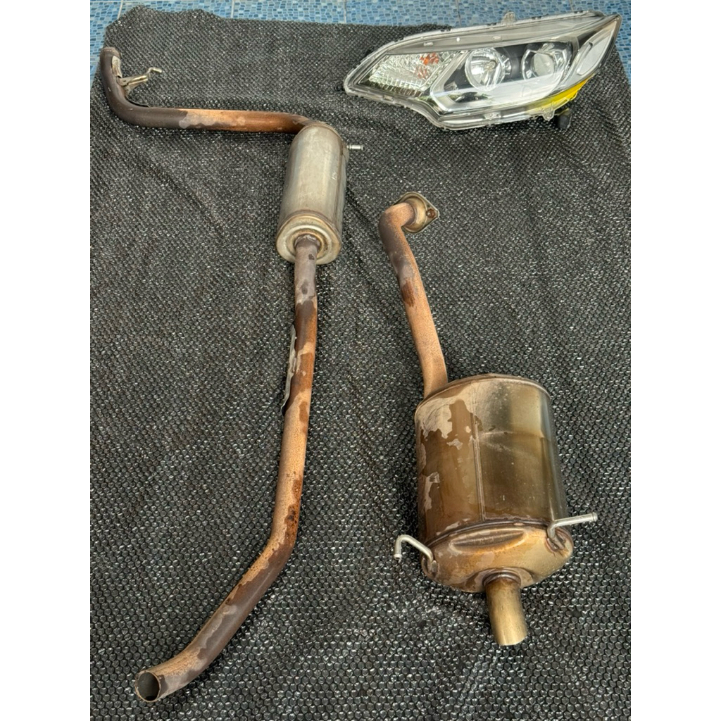 ปลายท่อ+พักกลาง Honda Jazz GK