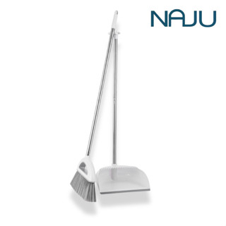 Naju ไม้กวาดพร้อมที่ตักผง ไม้กวาด ที่โกยผง ไม้กวาดพร้อมที่ตั…