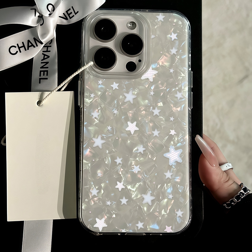 เคสไอโฟน11 16 ลายการ์ตูน โฮโลแกรมเลเซอร์ใสเคสลายเปลือกหอย LBB Case For iPhone 11 12 13 14 15 16 Pro 