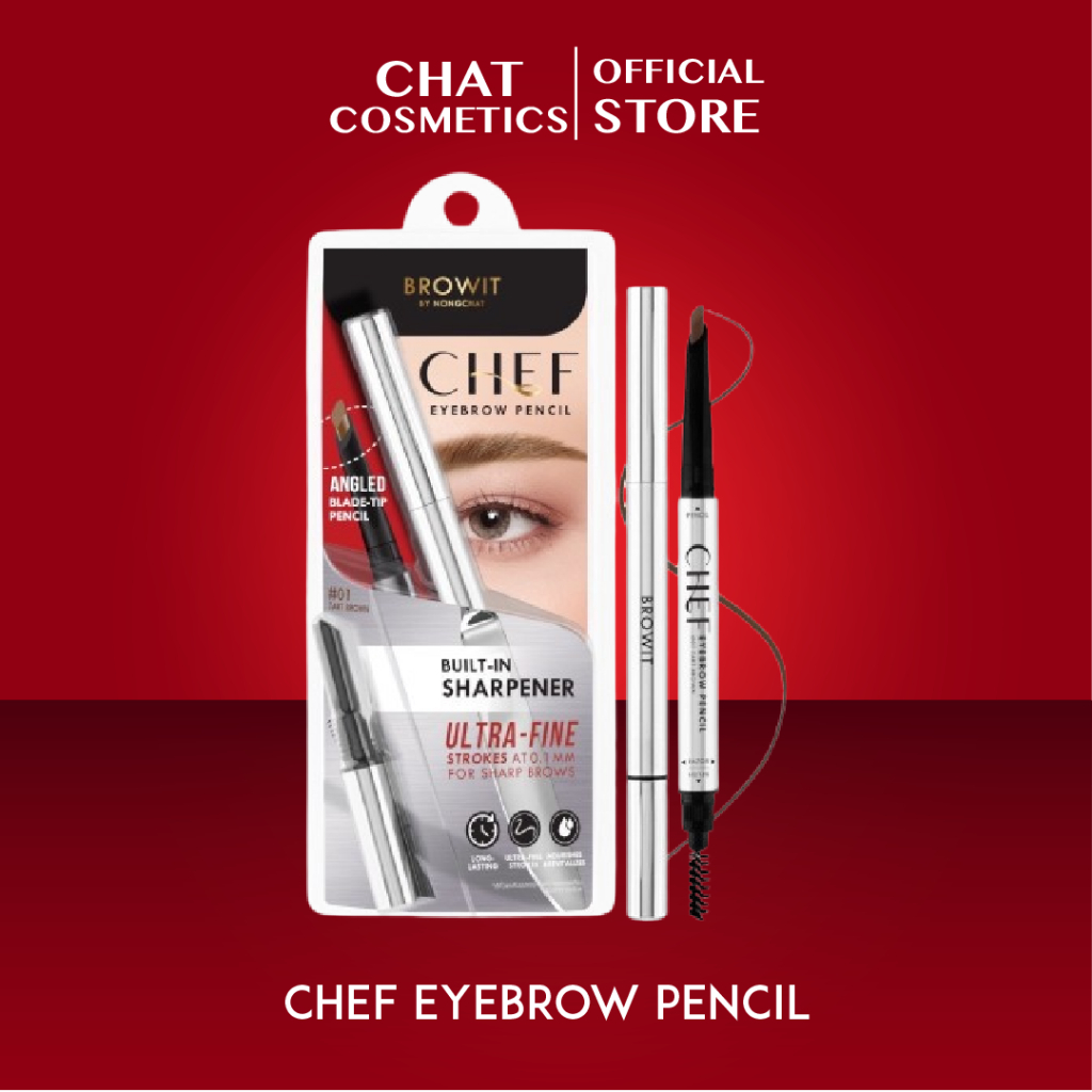Browit Chef Eyebrow Pencil ดินสอเขียนคิ้วทรงใบมีด