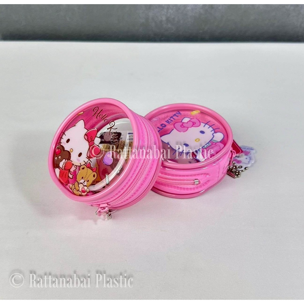 Moshi Moshi กระเป๋าเศษสตางค์ PVC กระเป๋าใส่เหรียญ ลาย Hello kitty ลิขสิทธิ์แท้