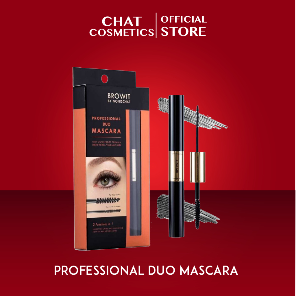 บราวอิท บาย น้องฉัตร มาสคาร่าปัดขนตา Browit Professional Duo Mascara